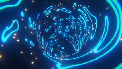 Obraz premium Tunnel Space Wallpaper