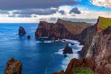 Madeira. Saint Lawrence Peninsula in the north-east part of island