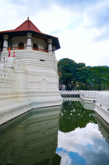 Temple of the Tooth Relic in Kandy, Sri Lanka .