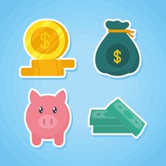 money icon set