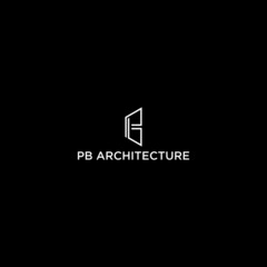 PB logo design in vector for construction, house, real estate, building, property. Minimal awesome trendy professional logo design template on black background.