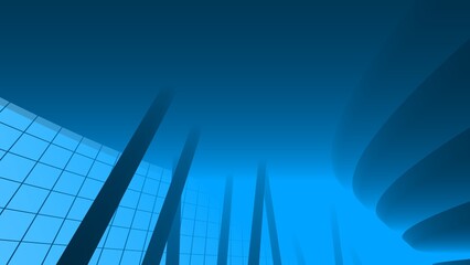 abstract architecture 3d rendering