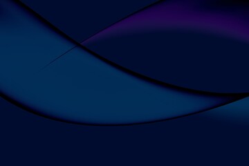 
Abstract illustration of the interweaving of different waves of cool colors in a dark background