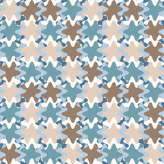 A seamless pattern on a square background is a patchwork mat made of different colored spots