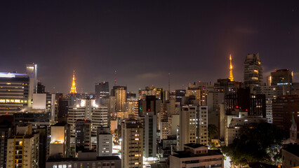 Fototapeta na wymiar The buildings on Paulista Avenue