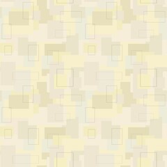 A beige pattern with a geometric pattern of rectangles and squares of different sizes in a vector. Beige pattern with abstract geometric pattern in vector. Repair and finishing. Interior design.