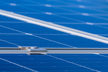 Solar panels close-up in high resolution