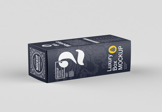 Luxury Cardboard Box Mockup