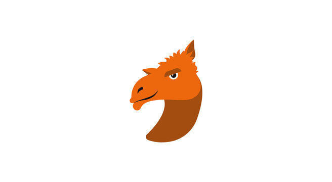 Camel face vector isolated icon. Emoji illustration. Camel vector emoticon