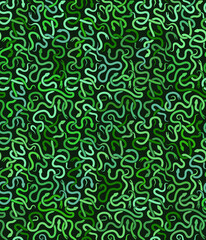 Fototapeta premium Camouflage Green Snakes. Seamless Pattern With Dangerous Snakes