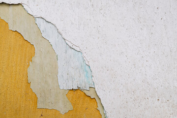 Colorfully painted cement layers background, abstract surface texture