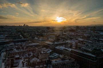 Sonnenuntergang in Wien
