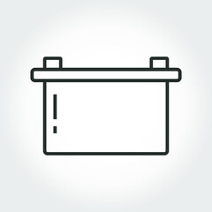 Car battery minimalistic simple icon