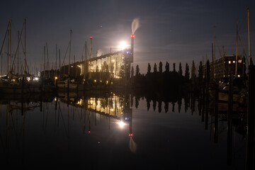 Copenhagen Power Plant by night

