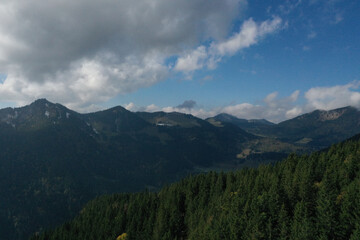 Fototapeta na wymiar Rotwand Wanderung Alpen