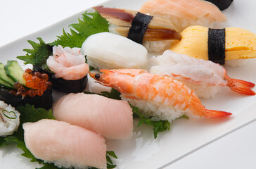 寿司の盛り合わせ　　スタジオ撮影