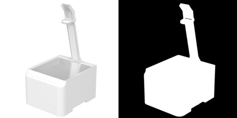 3D rendering illustration of an overhead projector