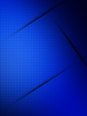 Abstract dark blue shape with different shades	