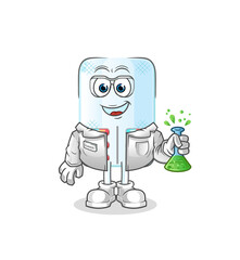 medicine scientist character. cartoon mascot vector