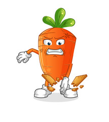 carrot karate mascot. cartoon vector © dataimasu