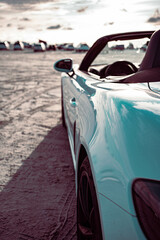 Summer Beach Ride In A Cabrio