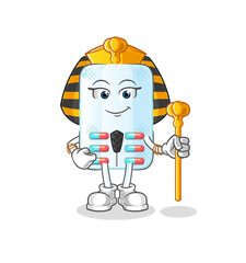 medicine ancient egypt cartoon. cartoon mascot vector