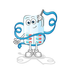 medicine Rhythmic Gymnastics mascot. cartoon vector