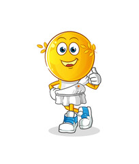 Obraz premium emoticon head cartoon with greek clothing. cartoon mascot vector