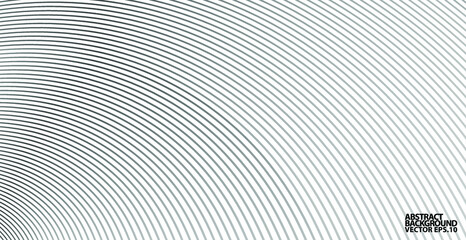 Abstract warped Diagonal Striped Background. Vector curved twisted slanting, waved lines texture. Brand new style for your business design.