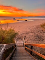 Fototapeta na wymiar Dog Beach, Cayucos, California