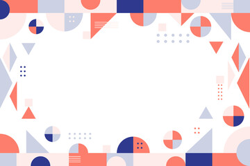 Obraz premium Flat geometric shapes background