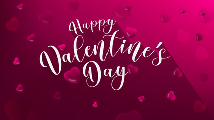 Happy Valentine's Day vector image. 