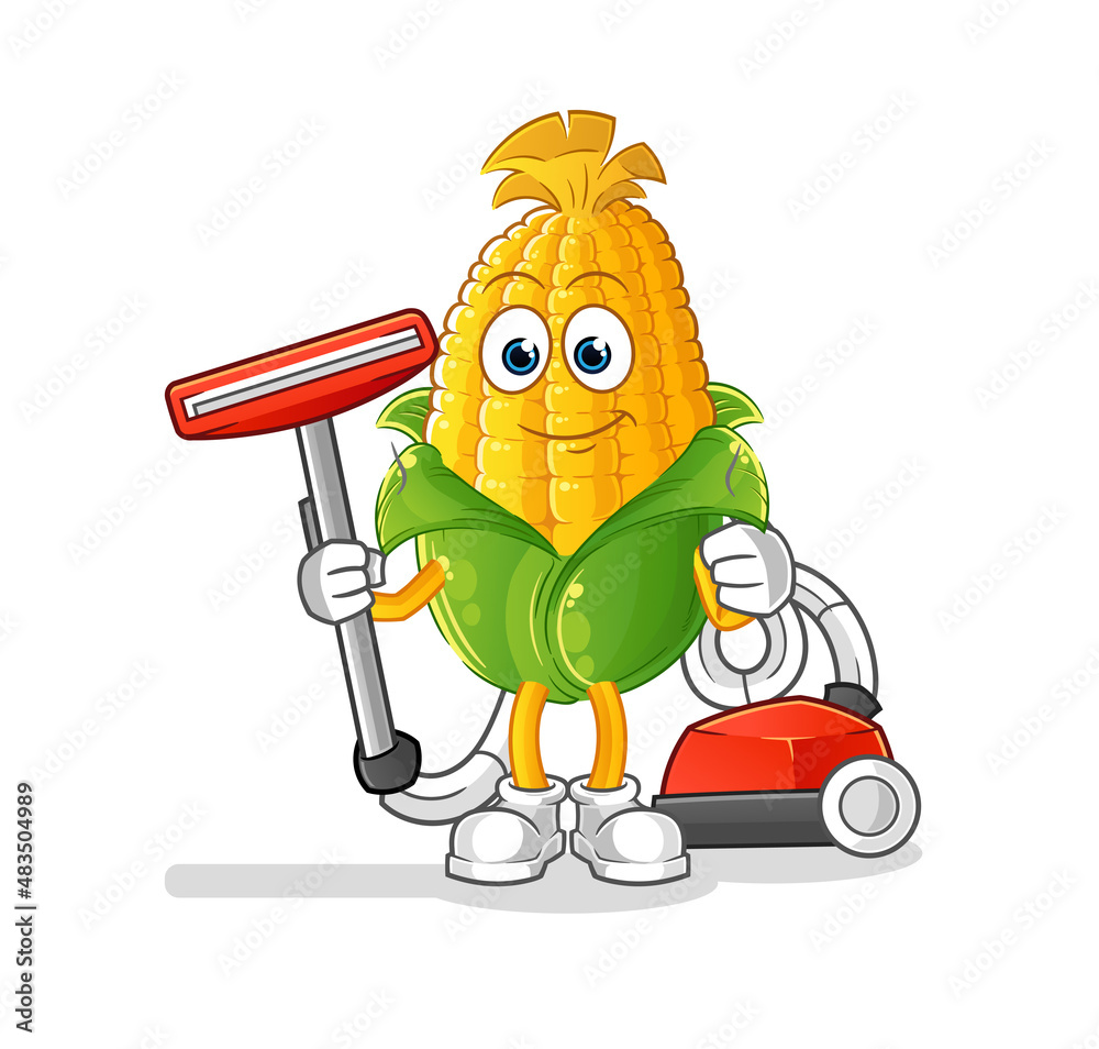 Canvas Prints corn clean with a vacuum . character vector