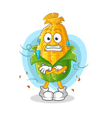 corn cold illustration. character vector