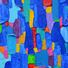Texture, background and Colorful Image of an original Abstract Painting
