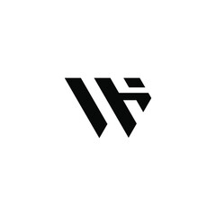 wh latter vector logo abstrack