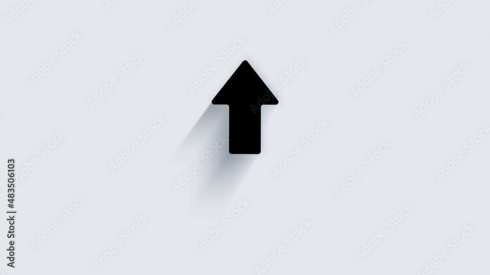 Poster modern arrow, great design for any purposes. alpha channel without background. swipe up animation fo