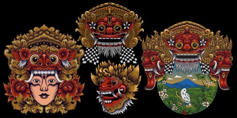 Balinese Barong Culture mask Collection