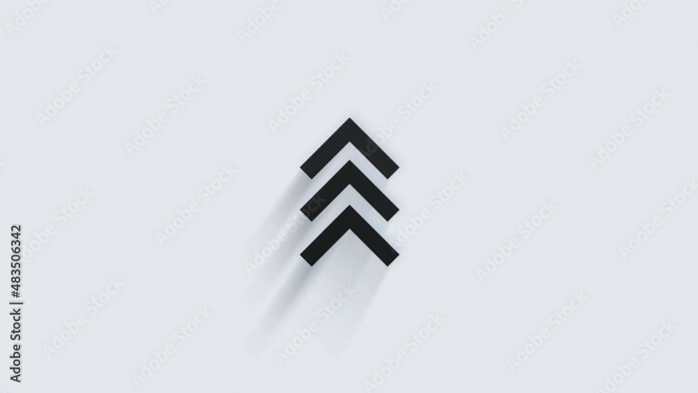 Aufkleber modern arrow, great design for any purposes. alpha channel without background. swipe up animation fo