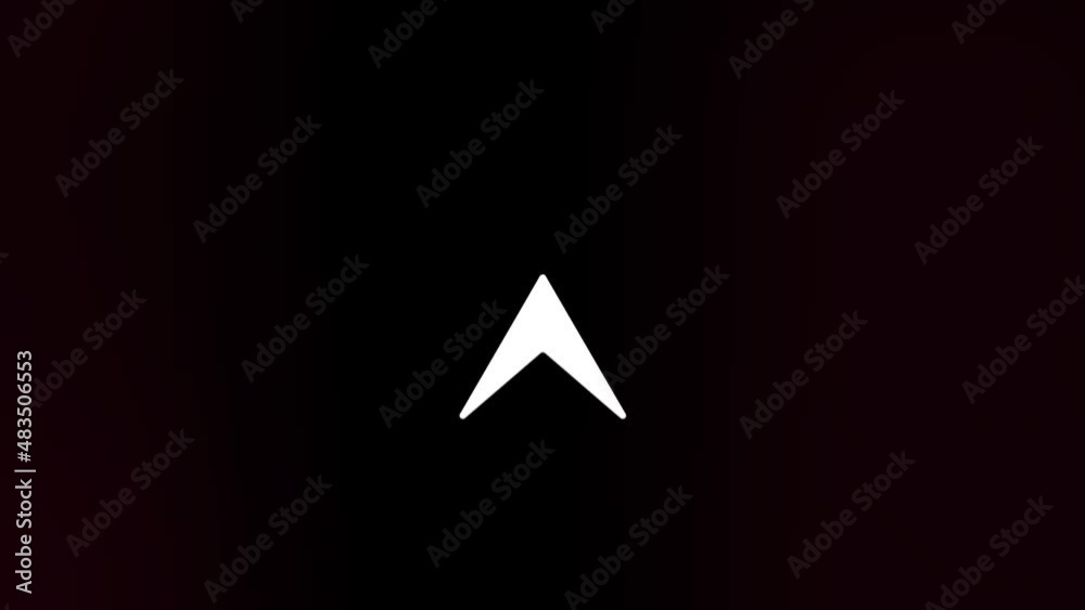 Fototapete Glitch Swipe up animation button. Application and social network icons, swipe up for advertising. Social media scroll arrows. 4K video animation with alpha channel