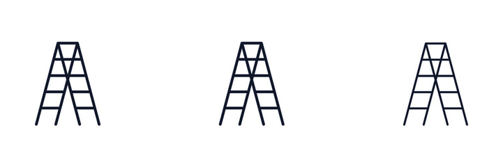 Stepladder icon symbol template for graphic and web design collection logo vector illustration