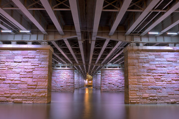 アメリカ夜景、北米田舎の一般的な風景