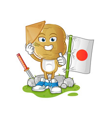 potato head cartoon japanese vector. cartoon character