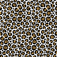 Abstract Leopard Animal Motif Vector Seamless Pattern Design