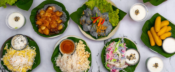 Thai-Chinese Mixed Desserts and Sweet Food 