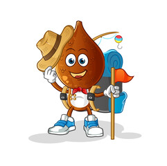 snake fruit head cartoon scout vector. cartoon character