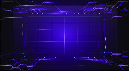 Science fiction screen device banner. High technology vector wallpaper. Futuristic image design. Can add text to the available space