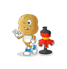 potato head cartoon fashion designer vector. cartoon character