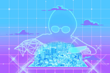 Metaverse technology growth in future data network and business AI system