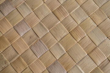 Close-Up Background Texture of a Pacific Flax Woven Basket